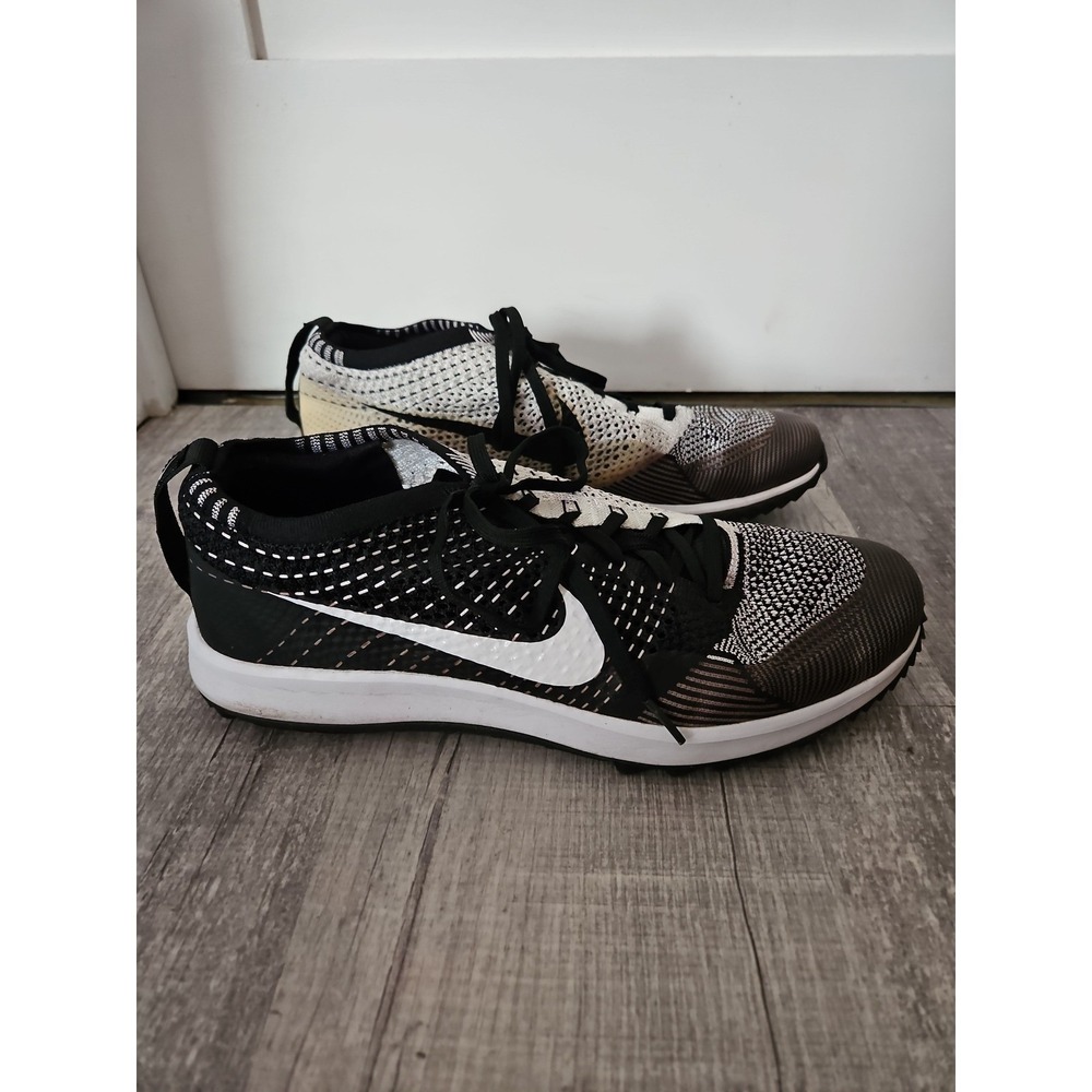 Nike‎ Flyknit Racer G Black White Golf Shoes Size 11